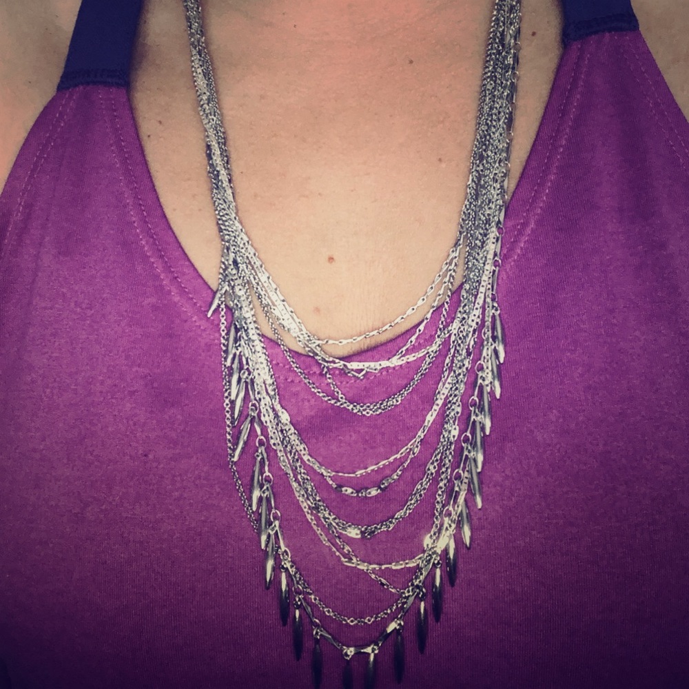 Stella & Dot Versatile Silver Necklace